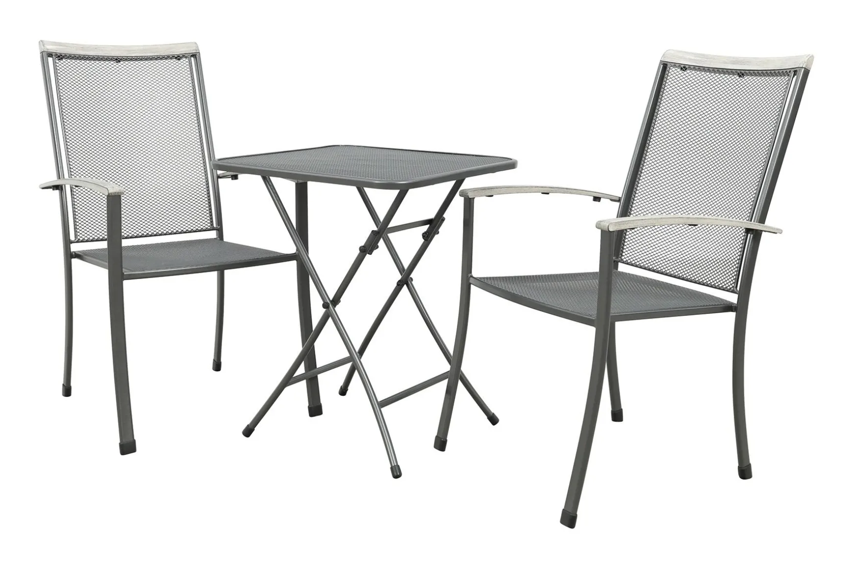 Royal Garden Balero stapelbare balkonset 3-delig strekmetaal 60x60 cm.