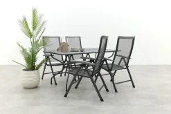 Royal Garden Balero verstelbare tuinset strekmetaal 160x90 cm.