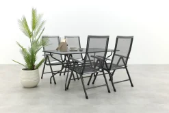 Royal Garden Balero verstelbare tuinset strekmetaal 160x90 cm.