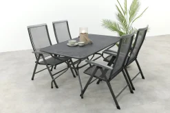 Royal Garden Balero verstelbare tuinset strekmetaal 160x90 cm.