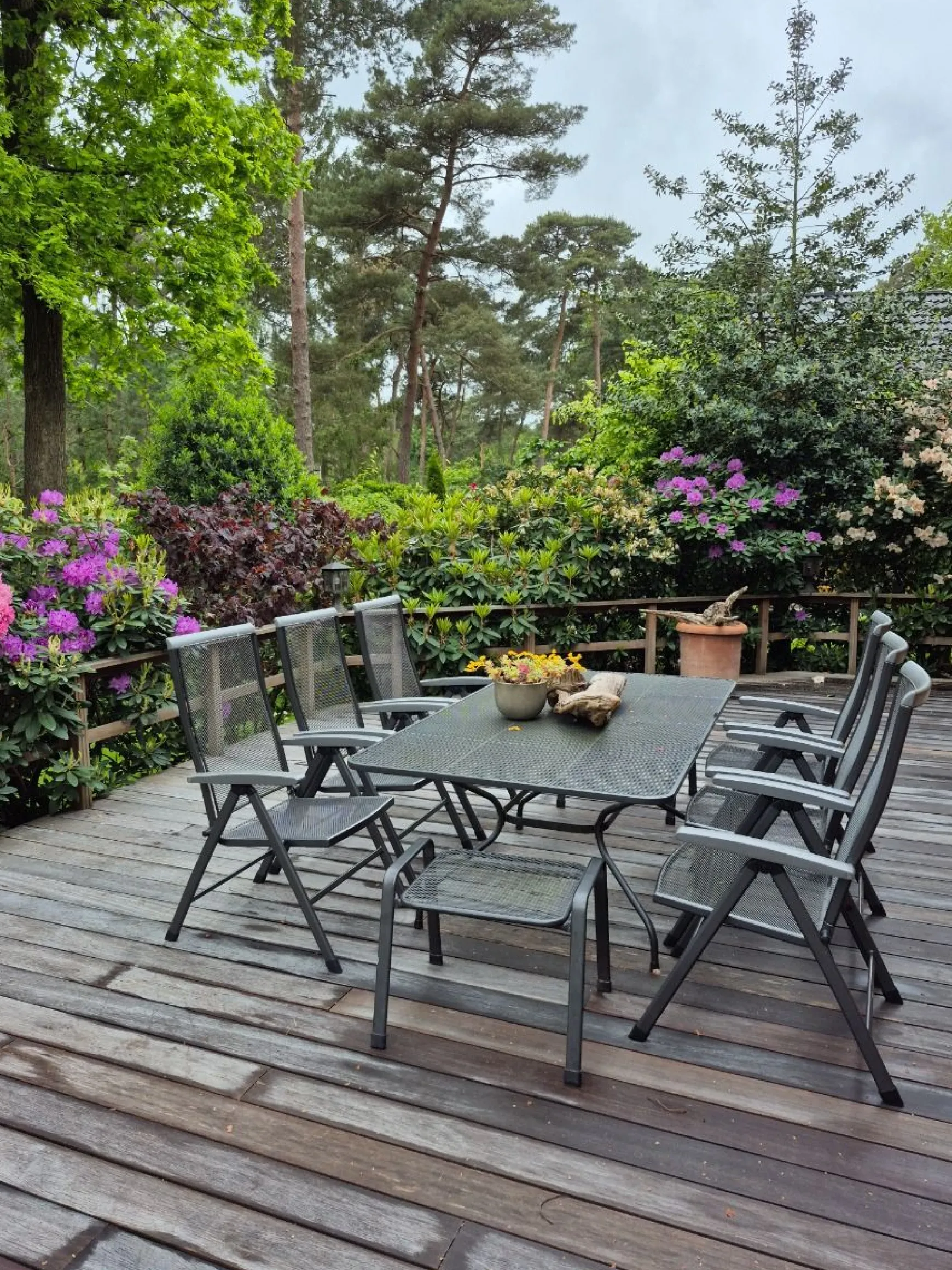 Royal Garden Balero verstelbare tuinset strekmetaal 160x90 cm.