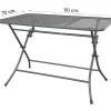 Royal Garden Café strekmetaal klaptafel 110x70 cm. - Antraciet