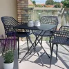 Royal Garden Café strekmetaal klaptafel 60x60 cm. - Antraciet