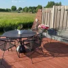 Royal Garden Elegance ronde stapelbare tuinset strekmetaal Ø105 cm.