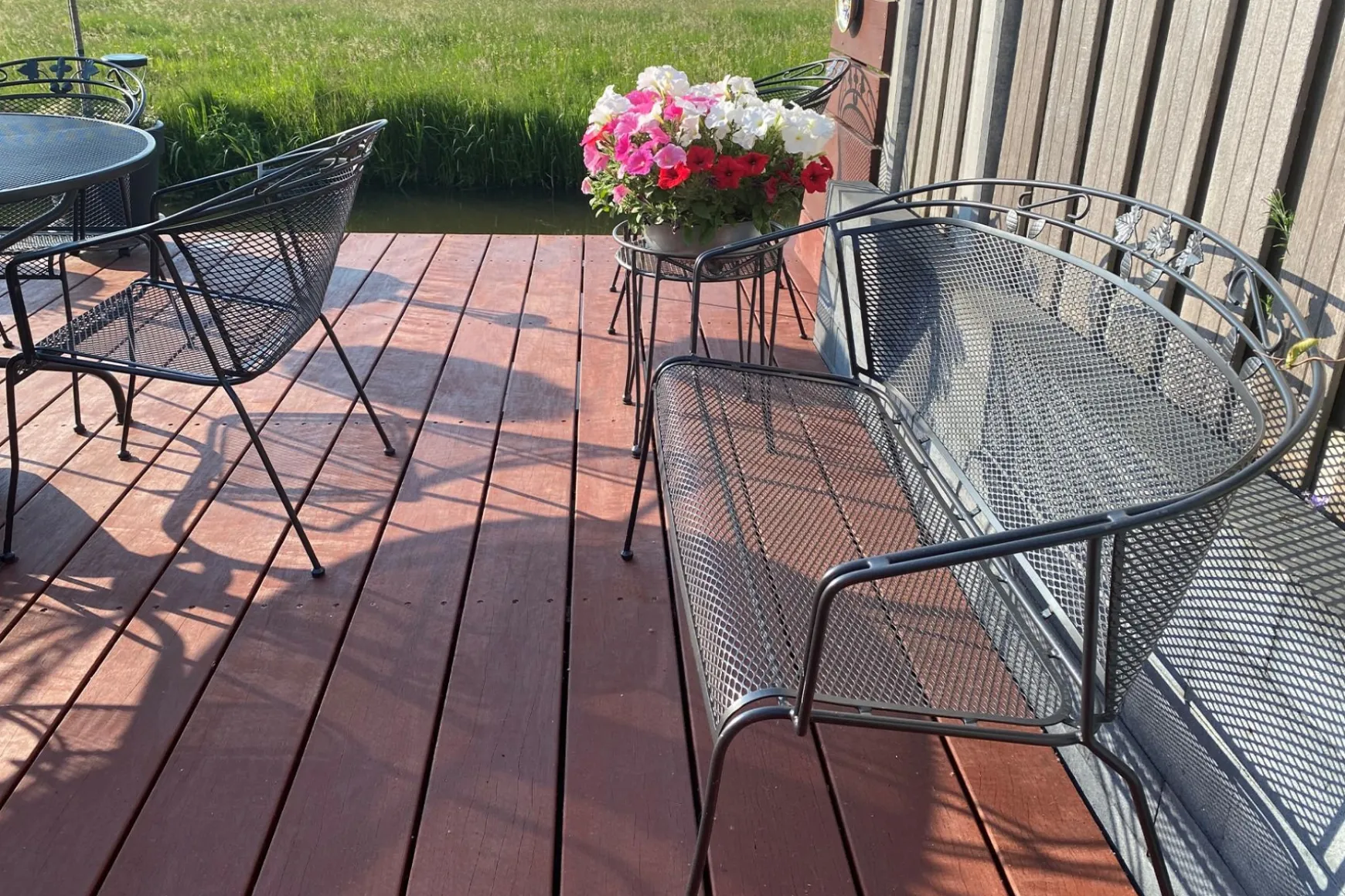 Royal Garden Elegance strekmetaal 2-zits tuinbank - Antraciet