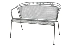 Royal Garden Elegance strekmetaal 2-zits tuinbank - Antraciet