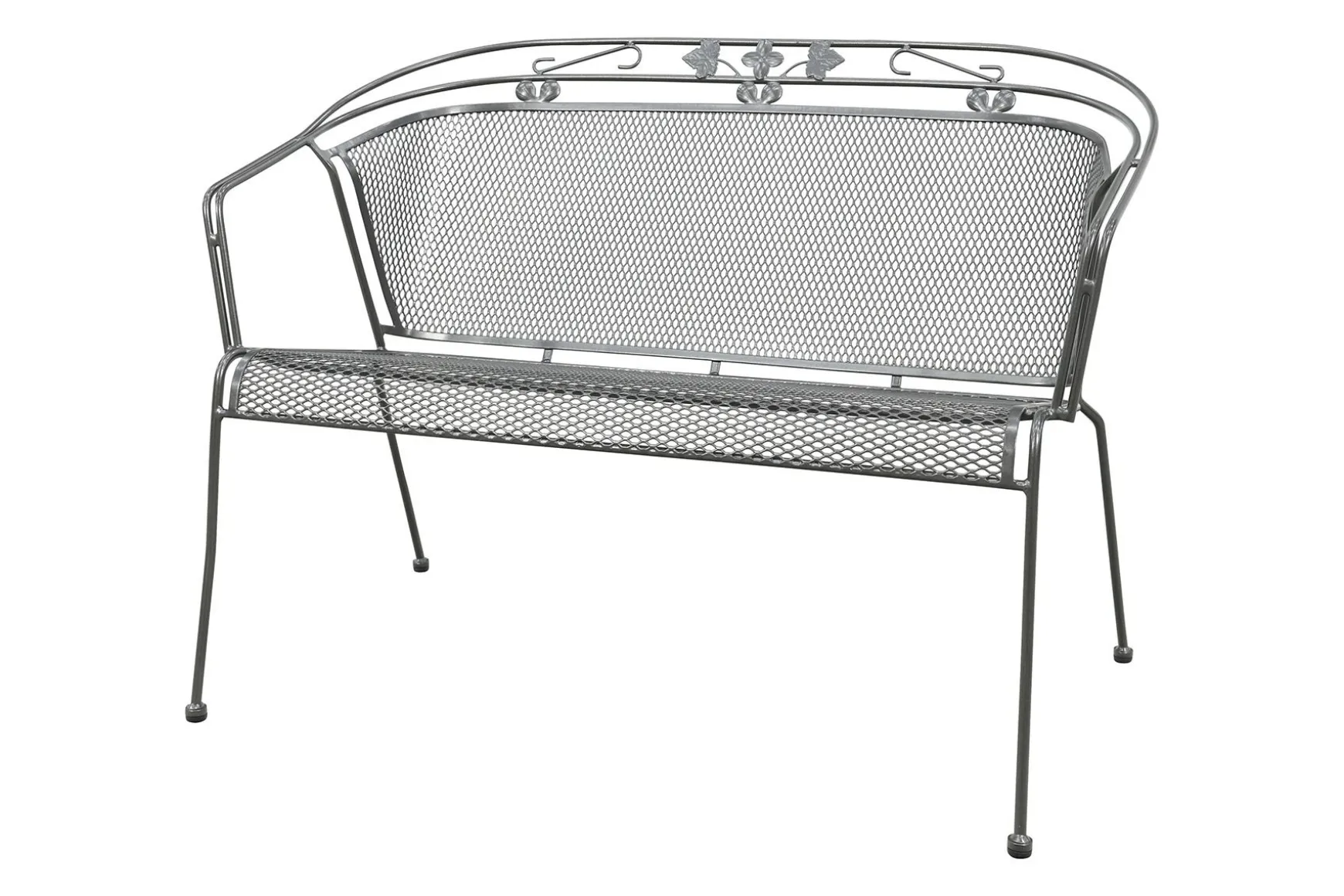 Royal Garden Elegance strekmetaal 2-zits tuinbank - Antraciet
