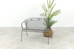 Royal Garden Elegance strekmetaal 2-zits tuinbank - Antraciet