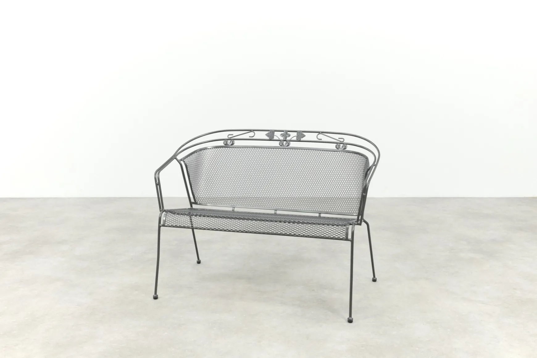 Royal Garden Elegance strekmetaal 2-zits tuinbank - Antraciet