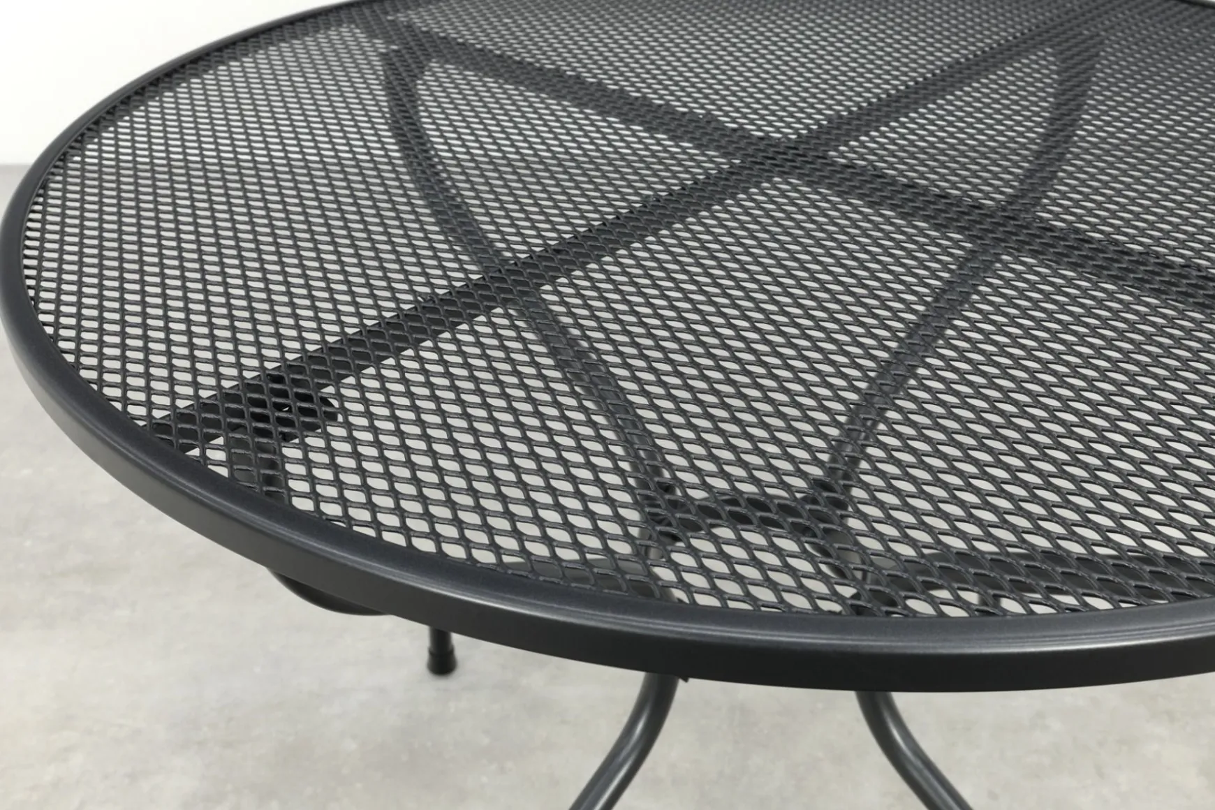 Royal Garden strekmetaal tuintafel rond - Ø90 cm. - Antraciet