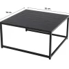 Royalty loungetafel - Set van 2 - zwart