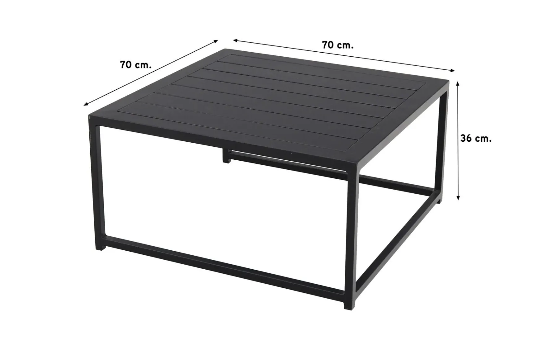 Royalty loungetafel - Set van 2 - zwart