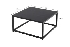Royalty loungetafel - Set van 2 - zwart