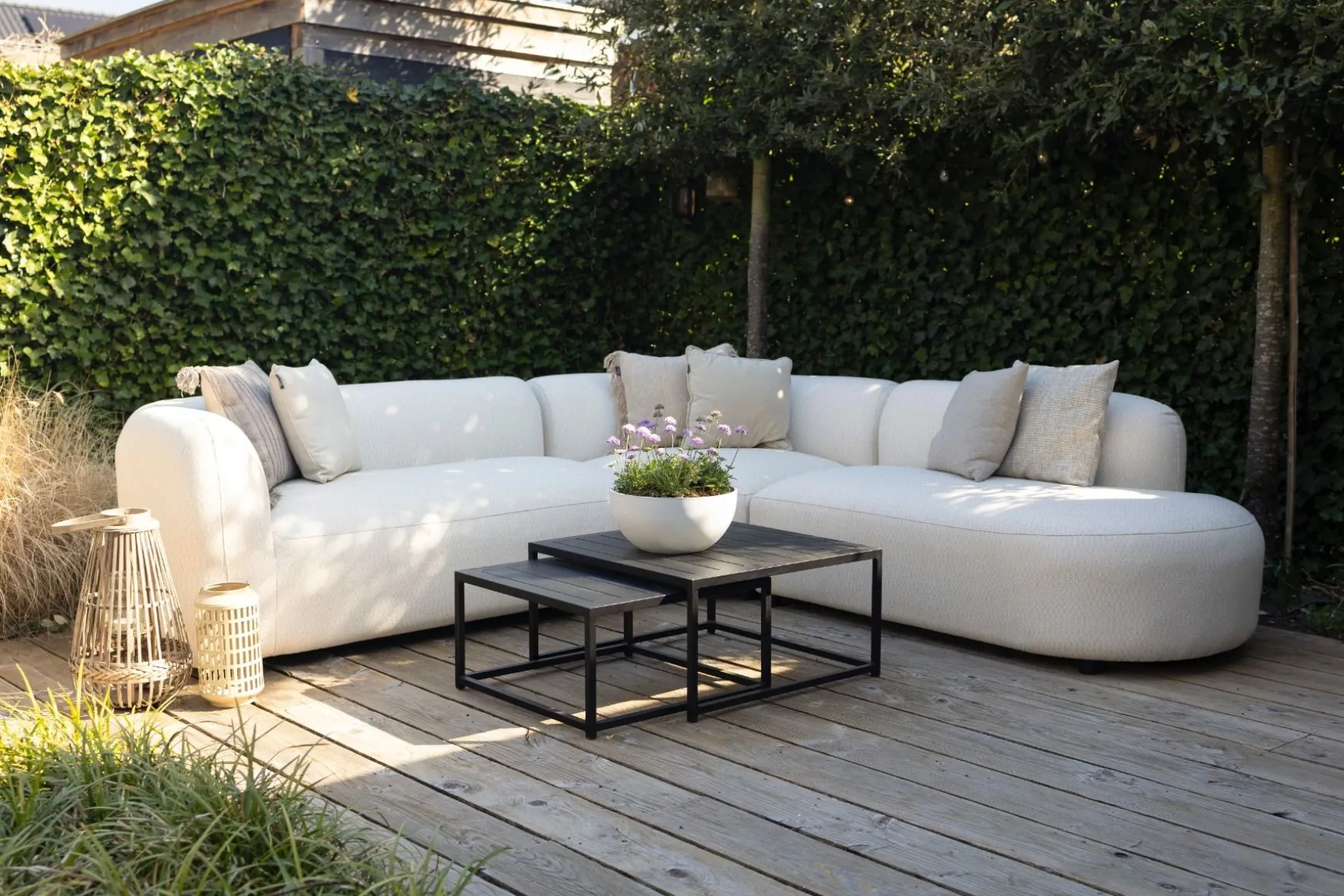 Royalty loungetafel - Set van 2 - zwart