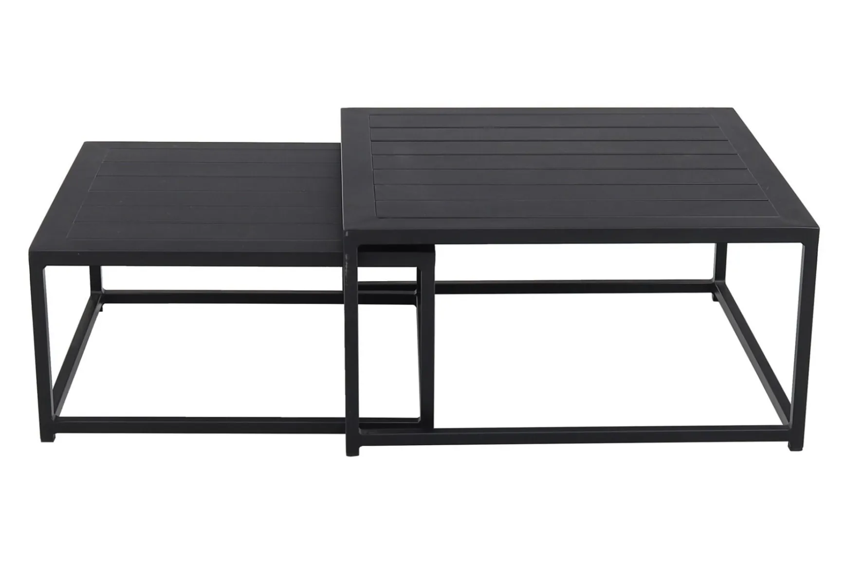 Royalty loungetafel - Set van 2 - zwart