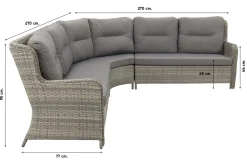 Sandigo lounge dining set met bijzetbank