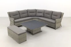 Sandigo lounge dining set met bijzetbank