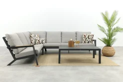 Santos/Atlanta aluminium loungeset - Antraciet
