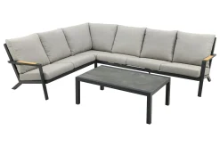 Santos/Atlanta aluminium loungeset - Antraciet