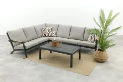 Santos/Atlanta aluminium loungeset - Antraciet