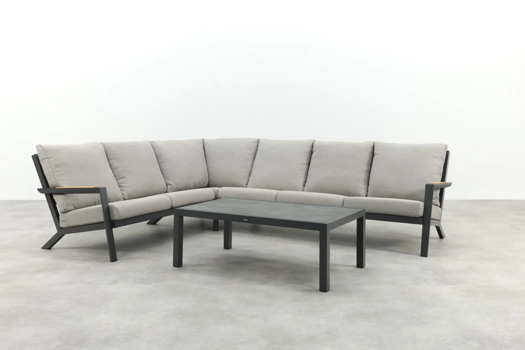 Santos/Atlanta aluminium loungeset - Antraciet