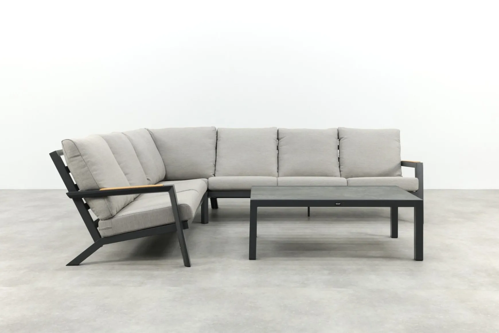 Santos/Atlanta aluminium loungeset - Antraciet