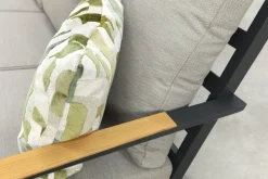 Santos/Mindo loungeset - Antraciet/Teak