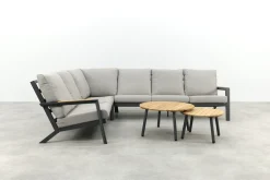 Santos/Mindo loungeset - Antraciet/Teak