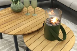 Santos/Mindo loungeset - Antraciet/Teak