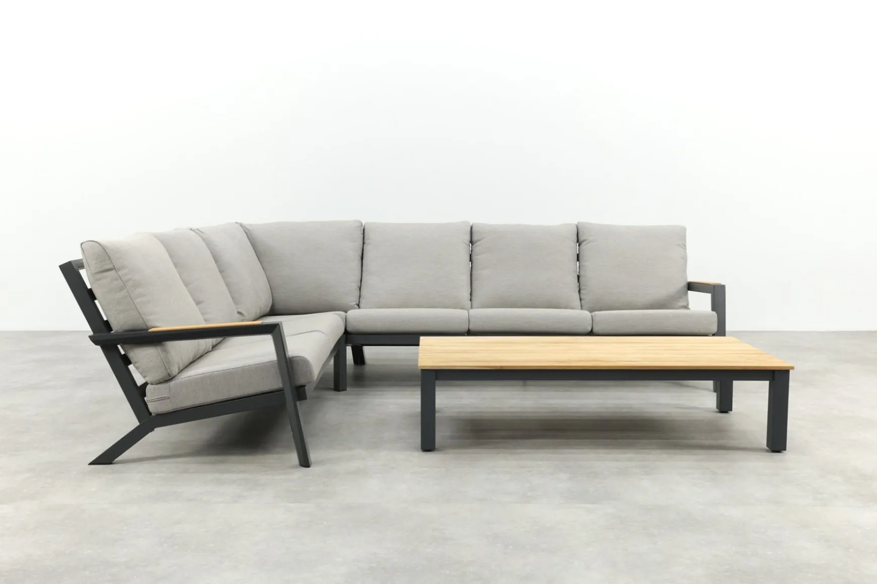 Santos/Mindo 150x75 cm. loungeset - Antraciet/Teak