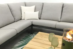 Santos/Mindo 150x75 cm. loungeset - Antraciet/Teak