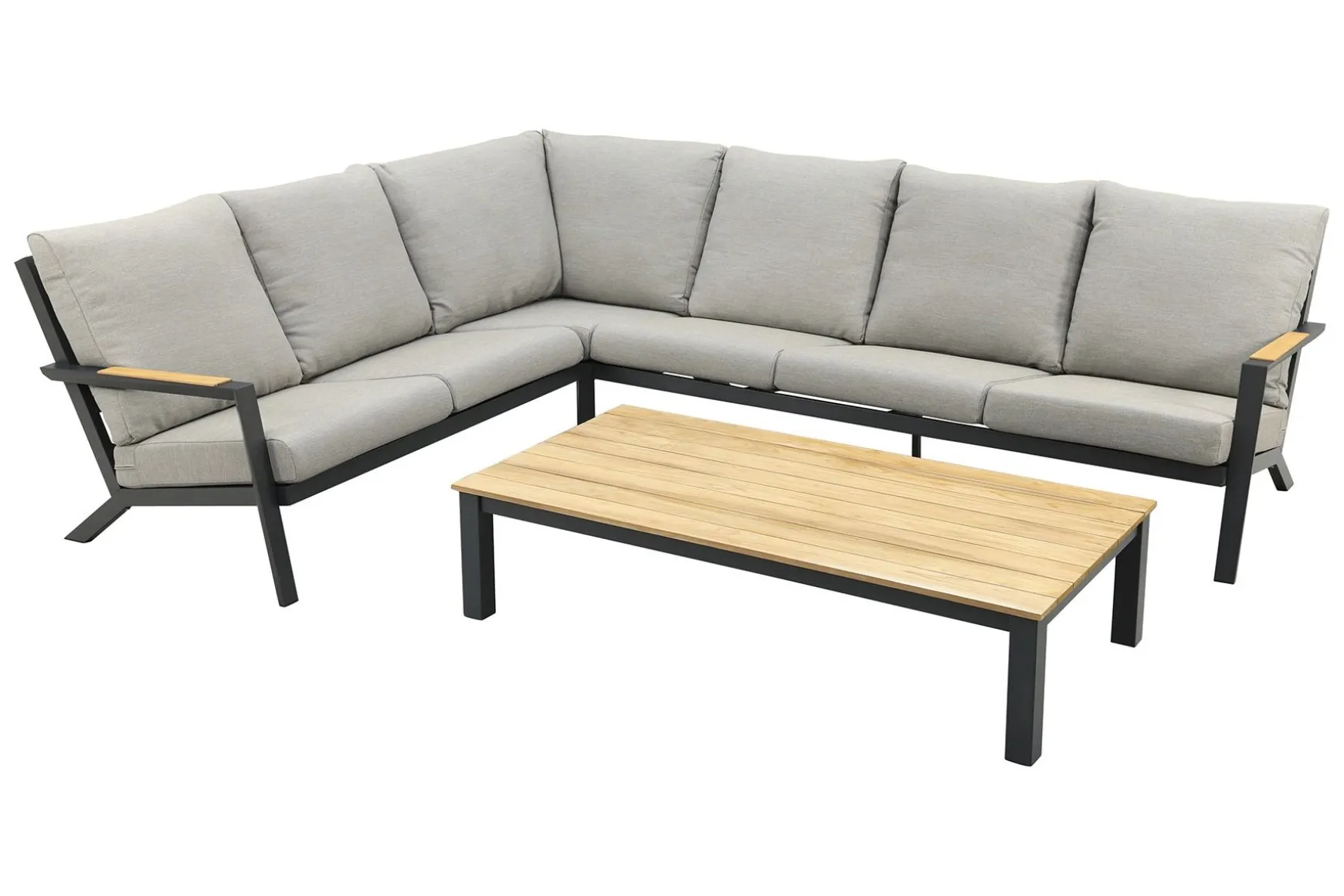 Santos/Mindo 150x75 cm. loungeset - Antraciet/Teak