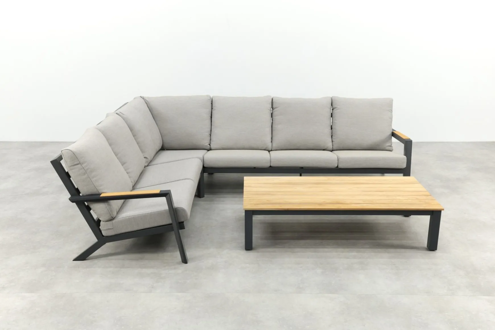 Santos/Mindo 150x75 cm. loungeset - Antraciet/Teak
