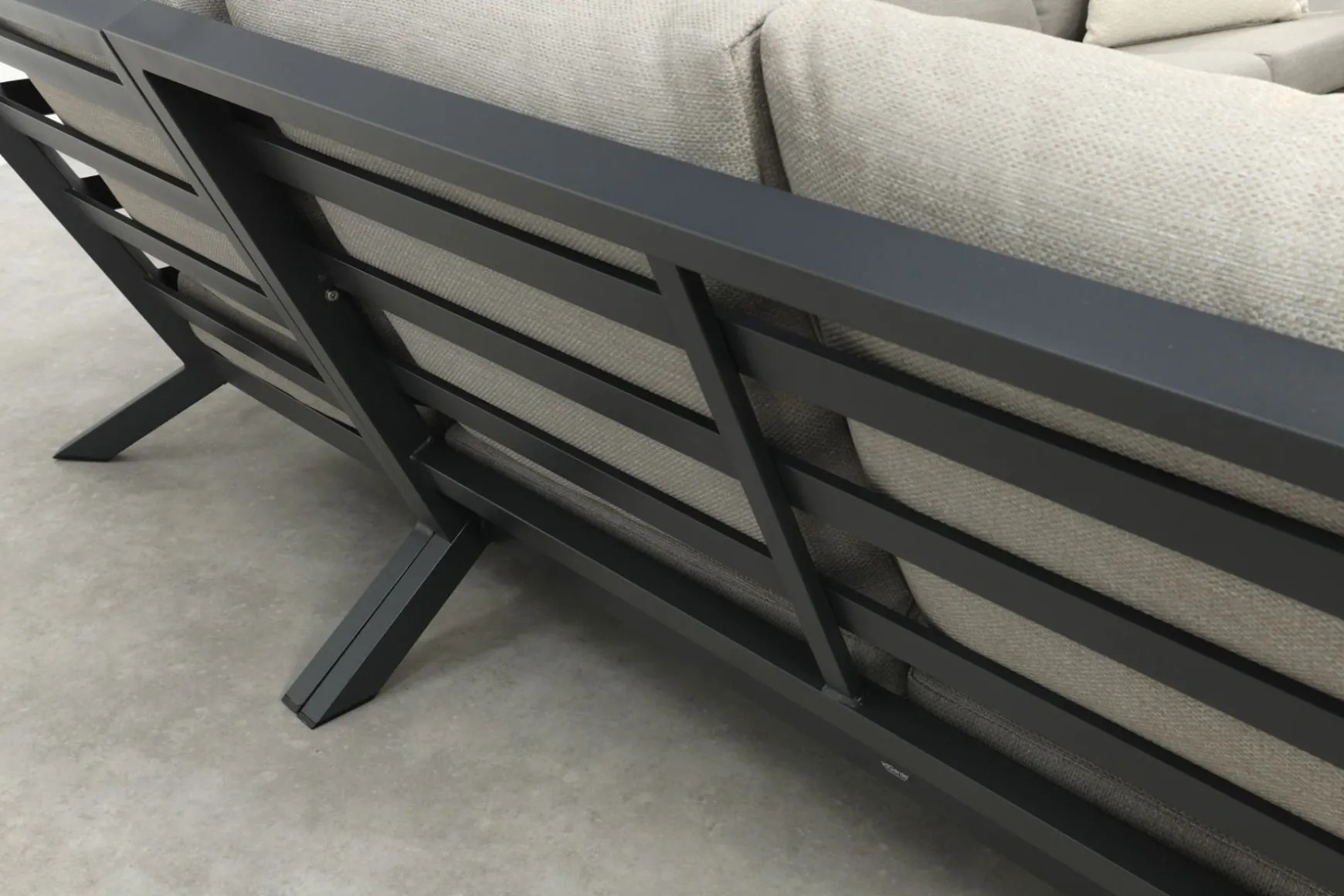 Santos/Mindo 150x75 cm. loungeset - Antraciet/Teak