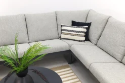 Santos/Velora loungeset met 3-delige tafelset - Antraciet