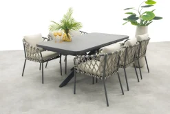 Sara/Montreal tuinset met uitschuifbare tuintafel - 6 persoons