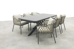 Sara/Montreal tuinset met uitschuifbare tuintafel - 6 persoons