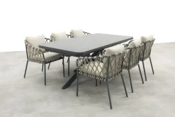 Sara/Montreal tuinset met uitschuifbare tuintafel - 6 persoons