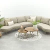 Saranda/Mindo organische loungeset - Latte/Teak