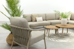 Saranda/Mindo organische loungeset - Latte/Teak