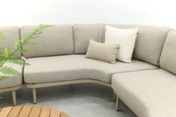 Saranda/Mindo organische loungeset - Latte/Teak