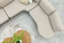 Saranda/Mindo organische loungeset - Latte/Teak
