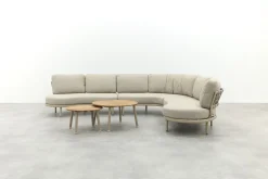 Saranda/Mindo organische loungeset - Latte/Teak