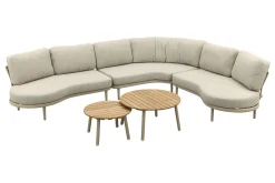 Saranda/Mindo organische loungeset - Latte/Teak