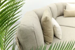 Saranda/Mindo organische loungeset - Latte/Teak