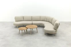 Saranda/Mindo organische loungeset - Latte/Teak