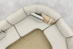 Saranda organische loungebank - Latte