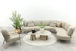 Saranda organische loungeset - Latte