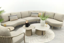 Saranda organische loungeset - Latte