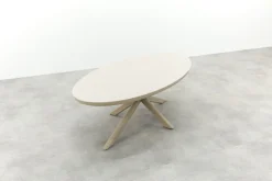 Sara/Ventaro ovale tuinset 240x115 cm. - Latte